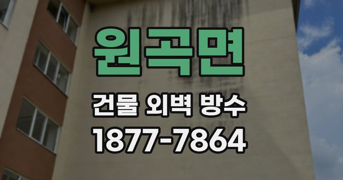 원곡면 건물 외벽 방수