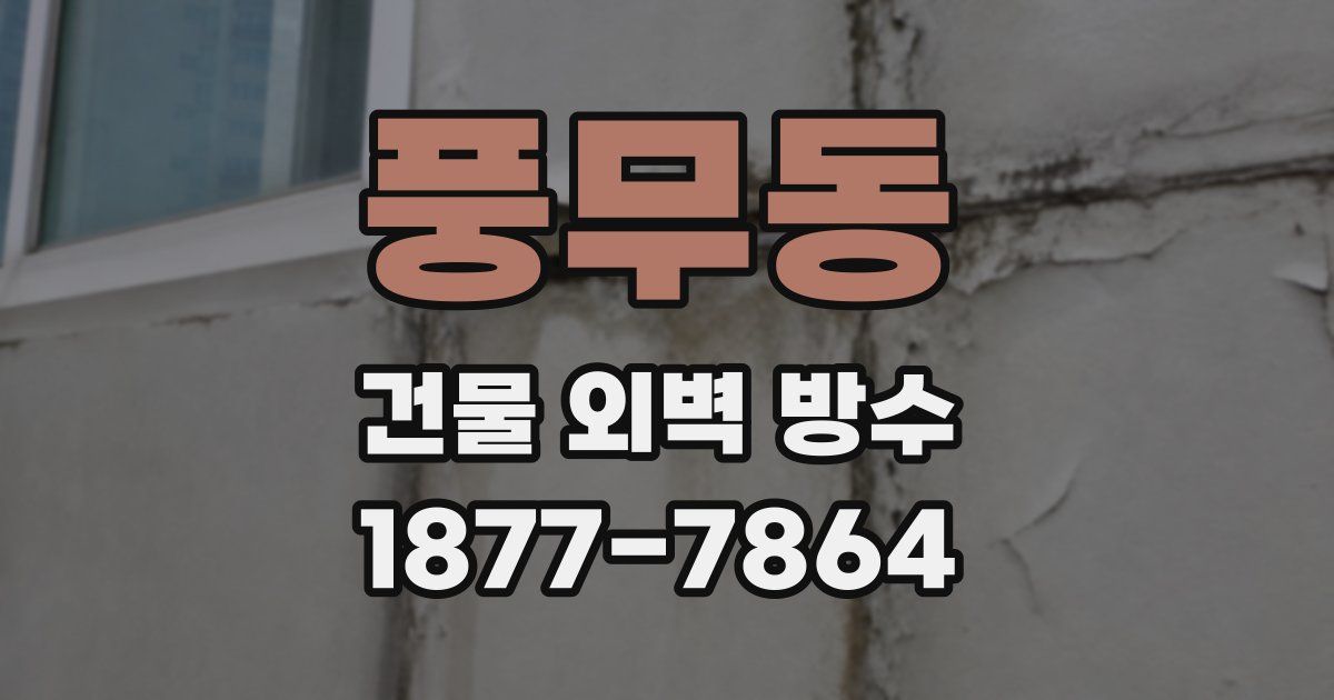 풍무동 건물 외벽 방수