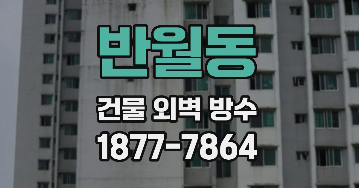 반월동 건물 외벽 방수