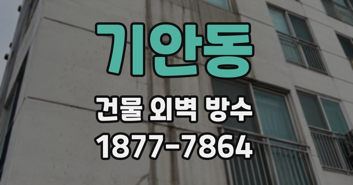 기안동 건물 외벽 방수