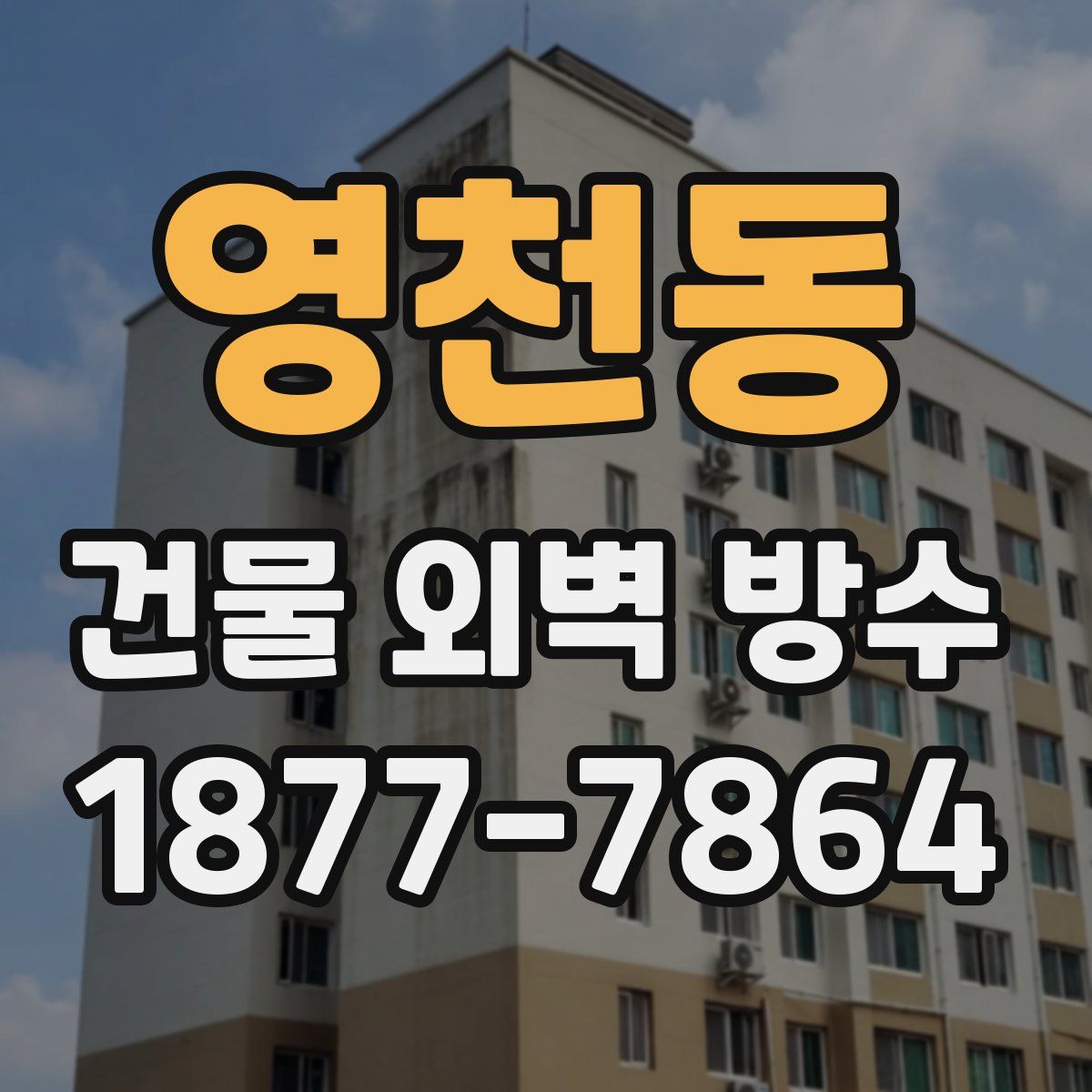 영천동 건물 외벽 방수