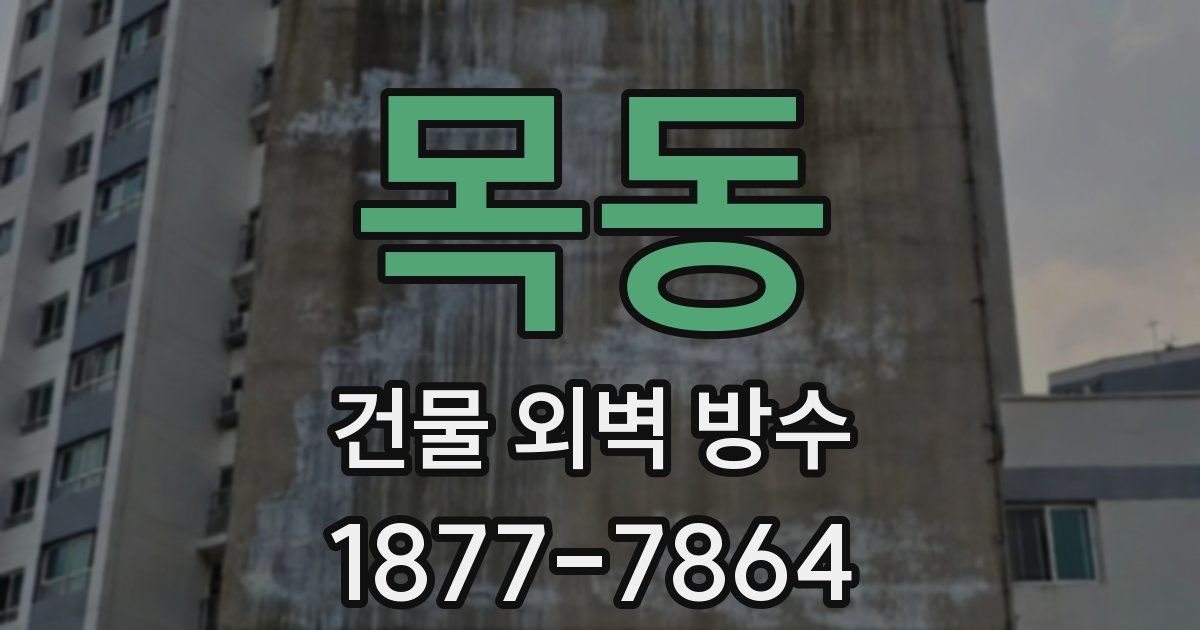 목동 건물 외벽 방수