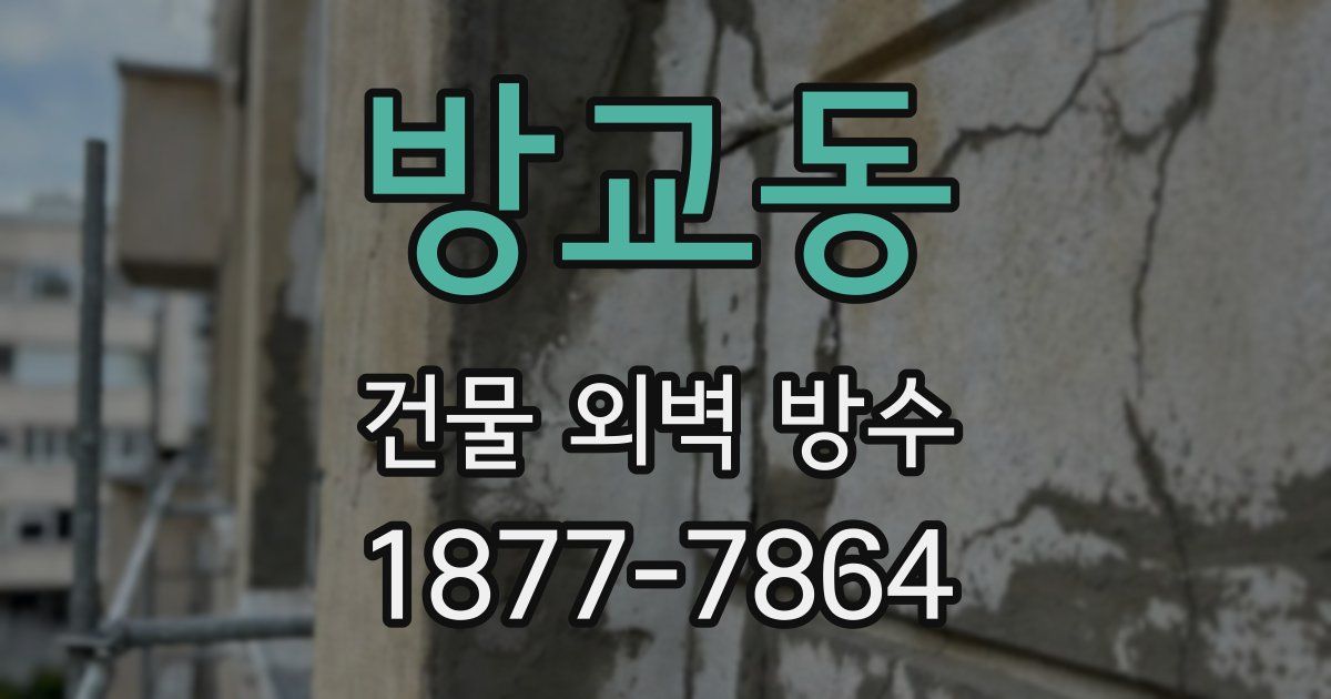 방교동 건물 외벽 방수