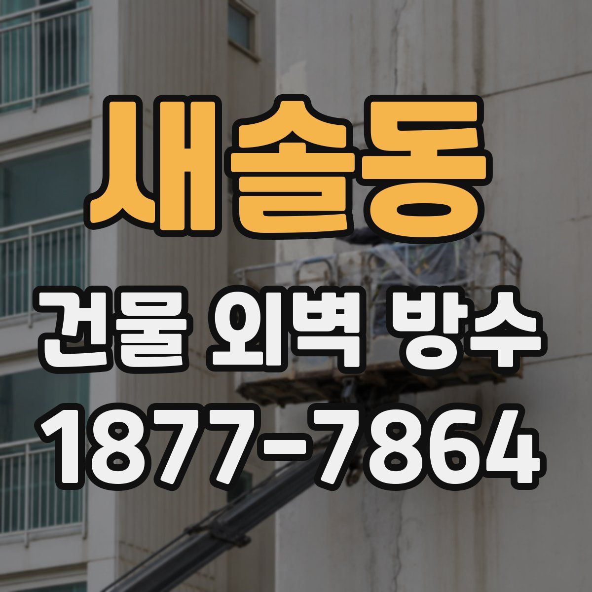 새솔동 건물 외벽 방수