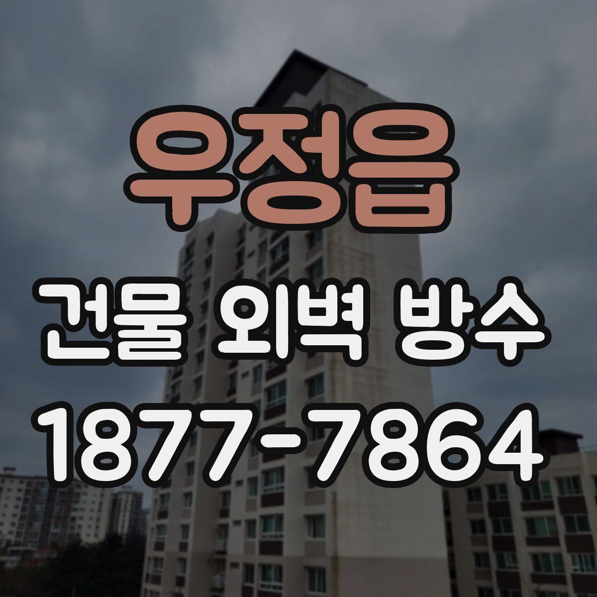 우정읍 건물 외벽 방수