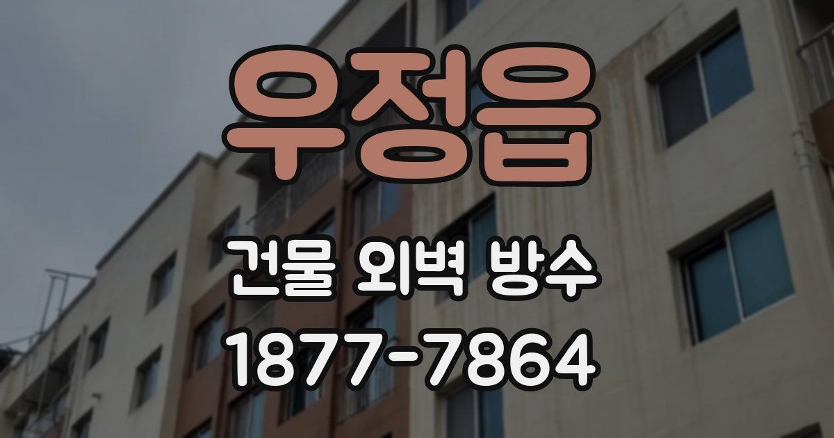 우정읍 건물 외벽 방수