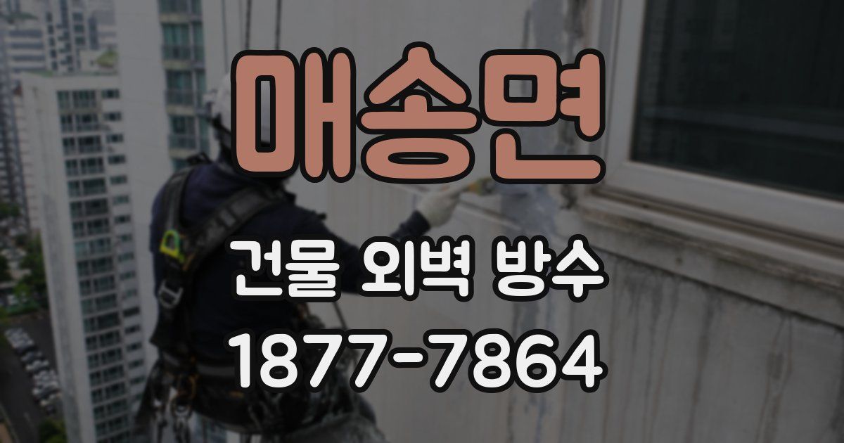 매송면 건물 외벽 방수