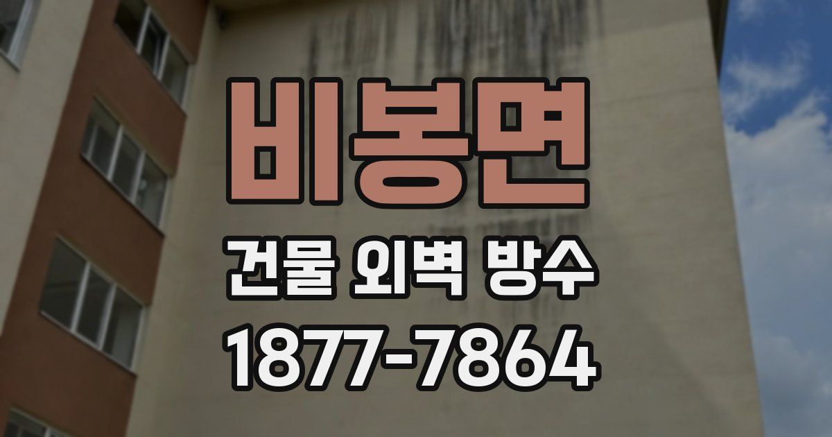 비봉면 건물 외벽 방수