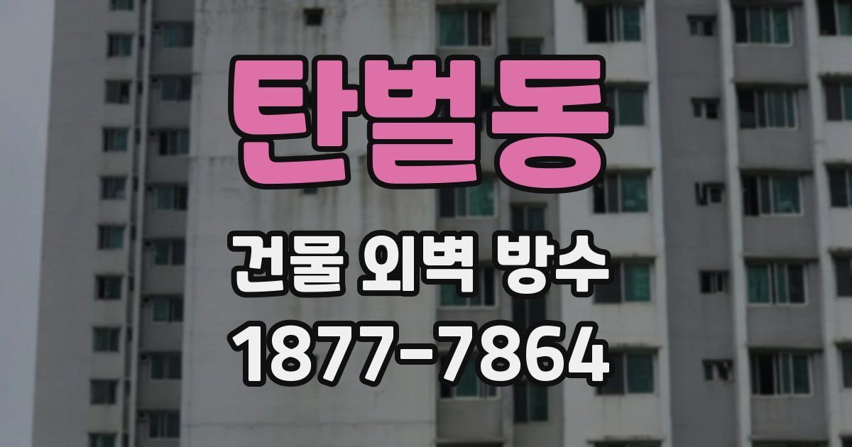 탄벌동 건물 외벽 방수