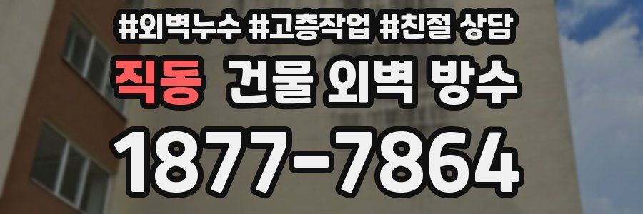 직동 건물 외벽 방수