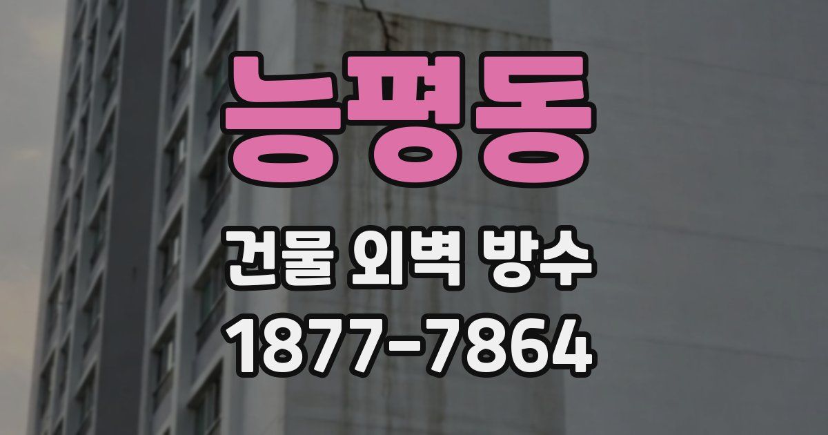 능평동 건물 외벽 방수