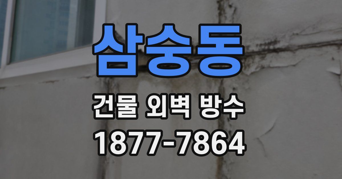 삼숭동 건물 외벽 방수