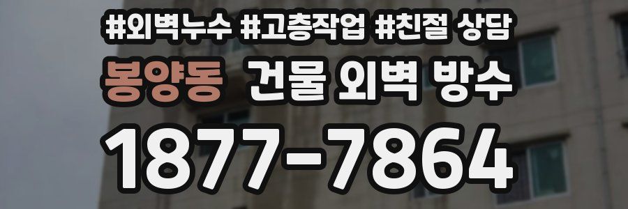 봉양동 건물 외벽 방수
