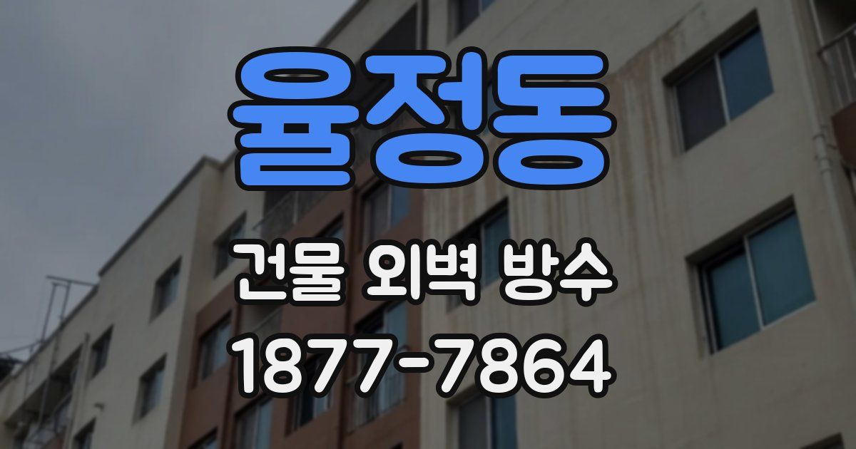 율정동 건물 외벽 방수