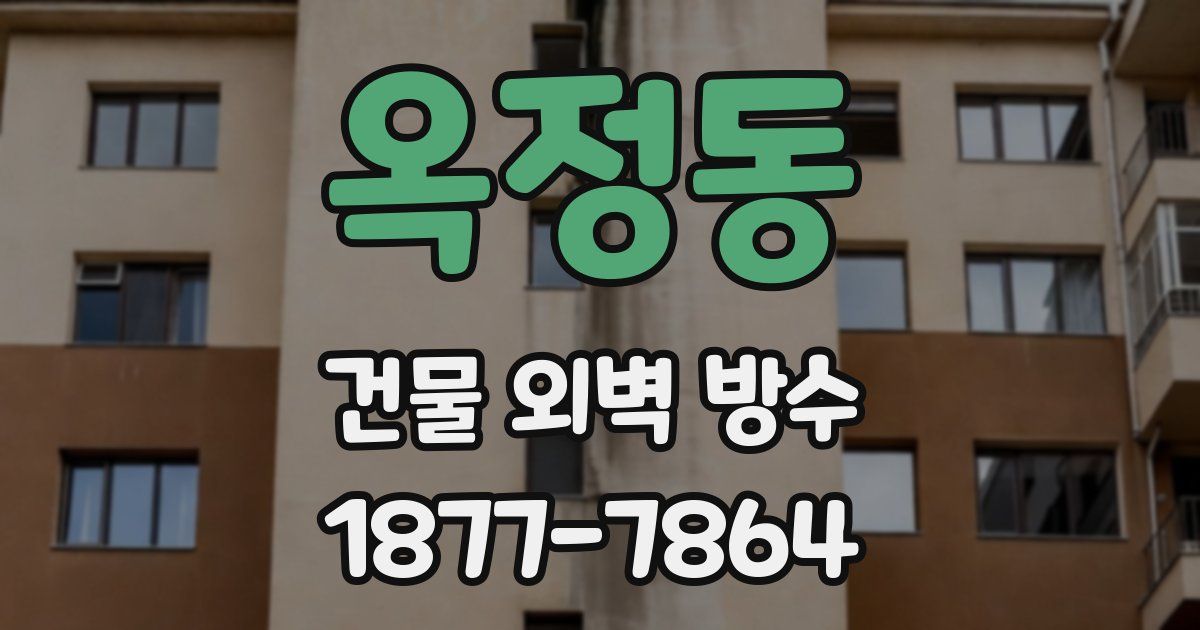 옥정동 건물 외벽 방수