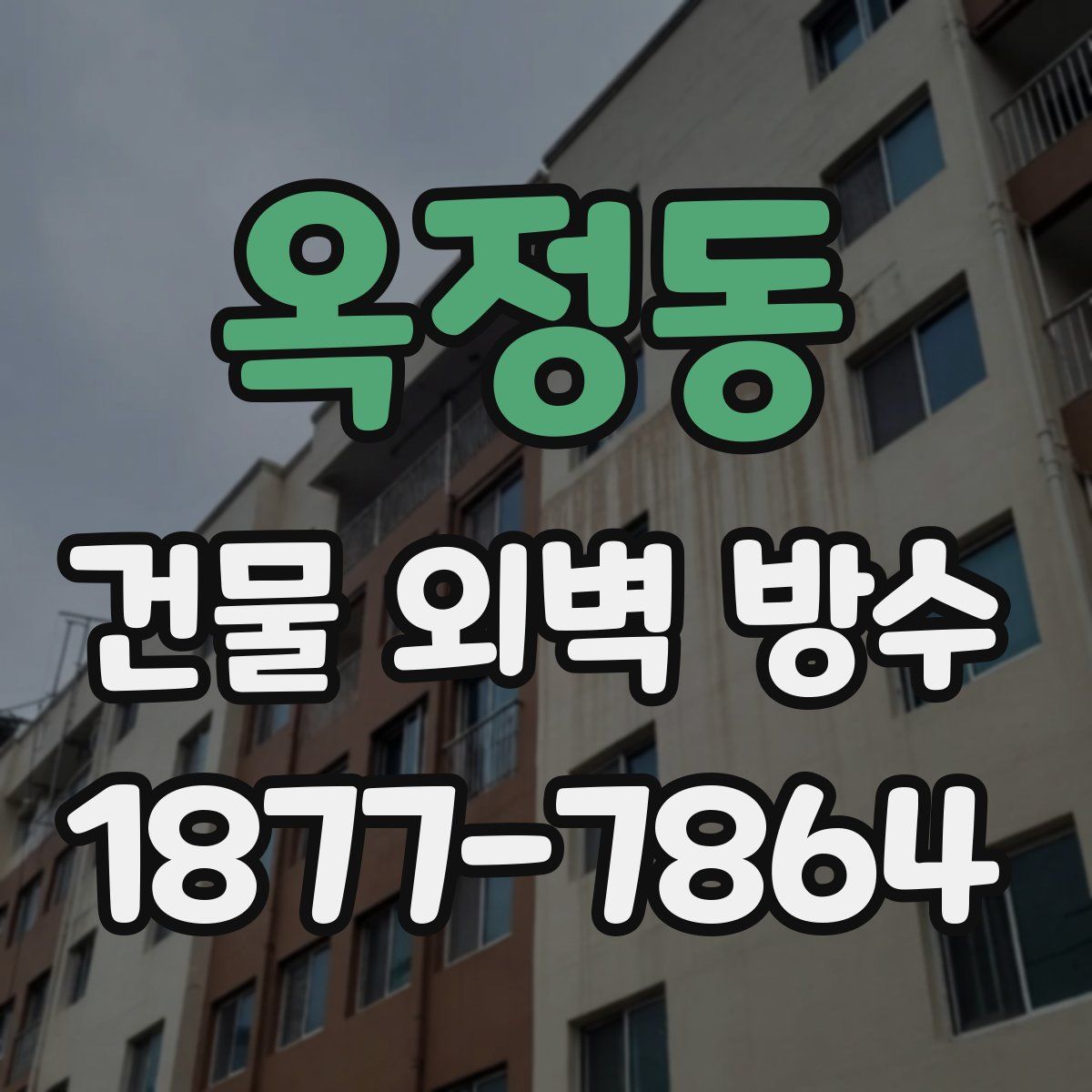 옥정동 건물 외벽 방수