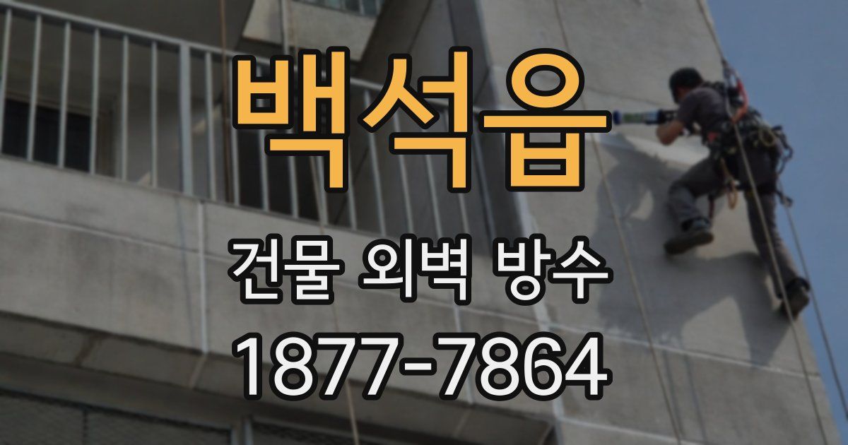 백석읍 건물 외벽 방수
