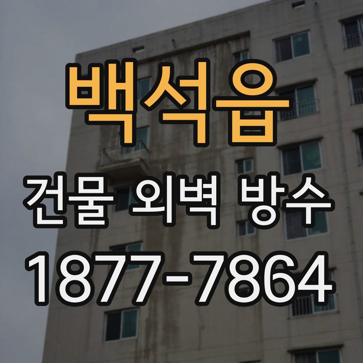 백석읍 건물 외벽 방수