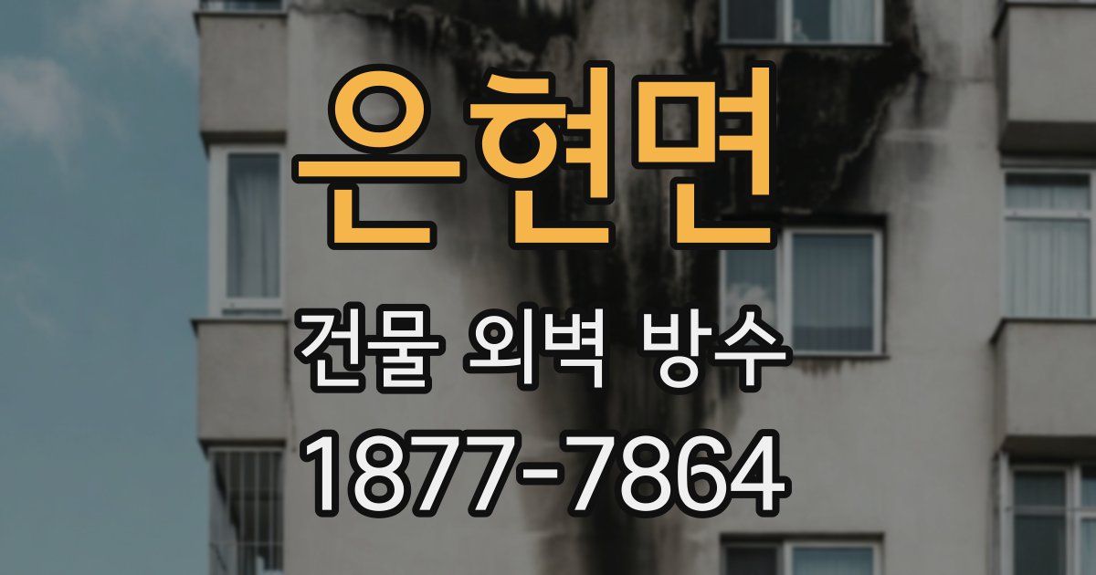 은현면 건물 외벽 방수