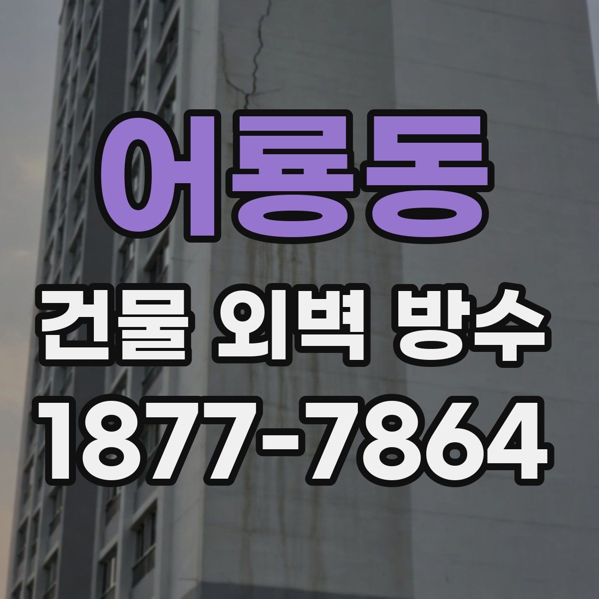 어룡동 건물 외벽 방수