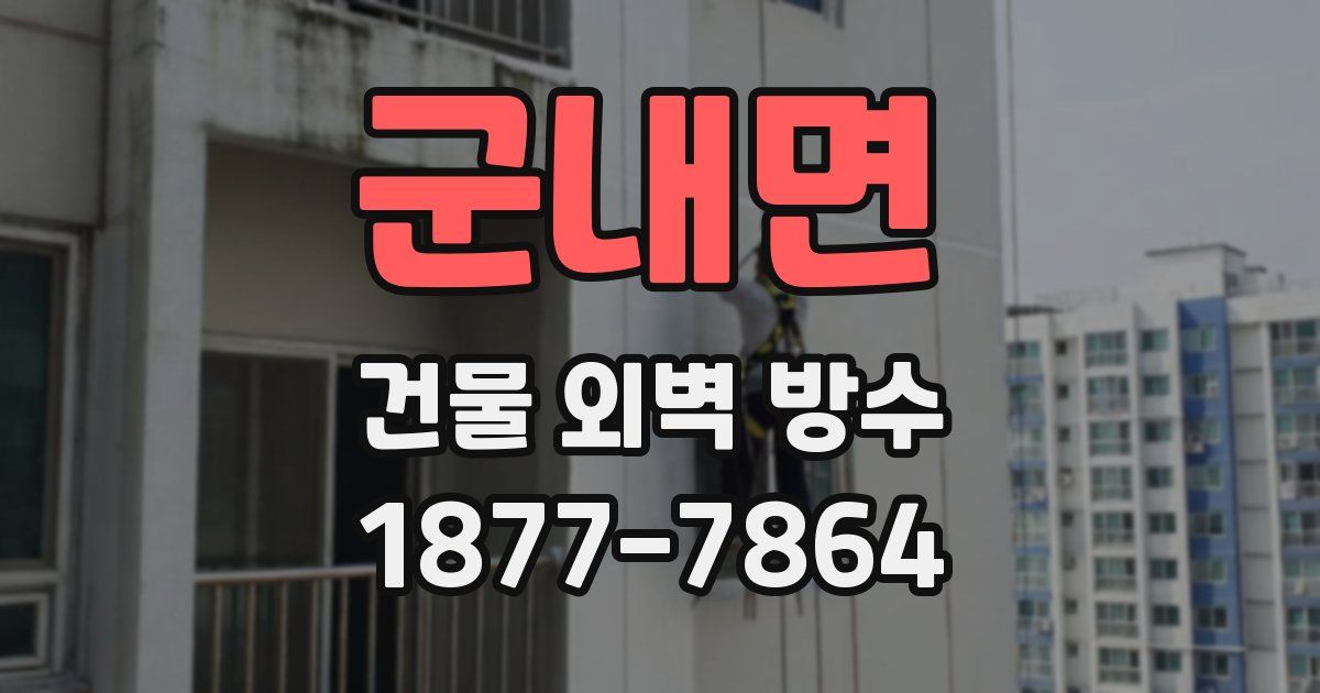 군내면 건물 외벽 방수
