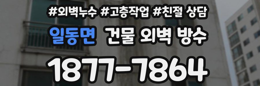 일동면 건물 외벽 방수