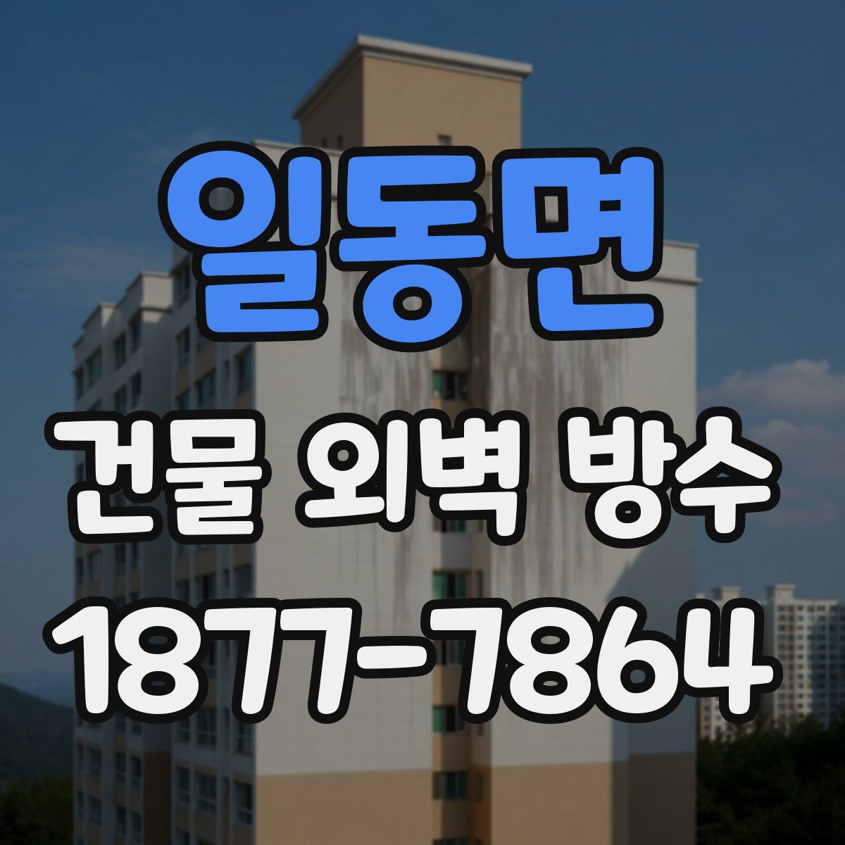 일동면 건물 외벽 방수