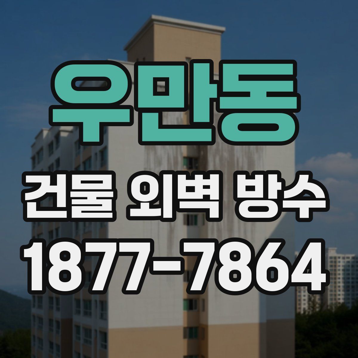 우만동 건물 외벽 방수