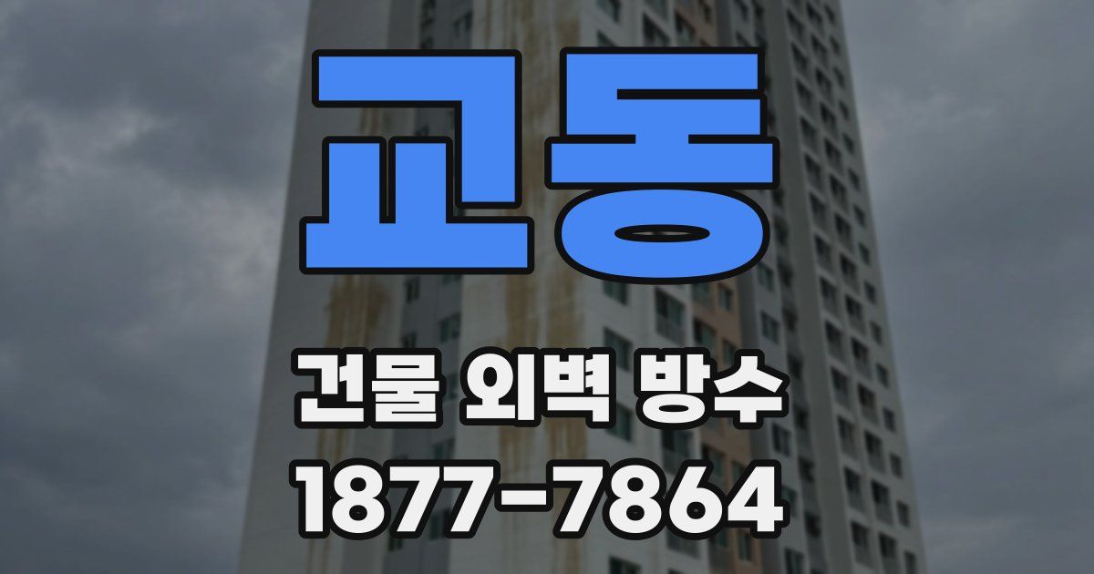 교동 건물 외벽 방수