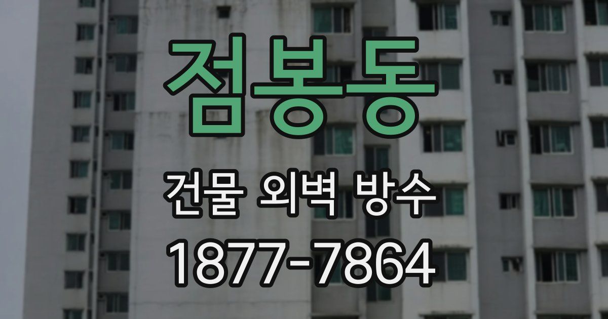 점봉동 건물 외벽 방수