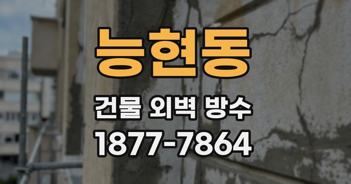 능현동 건물 외벽 방수