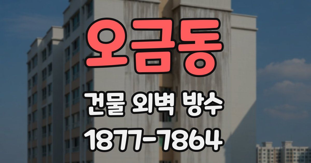 오금동 건물 외벽 방수
