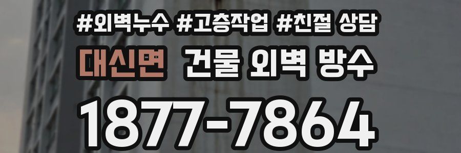 대신면 건물 외벽 방수