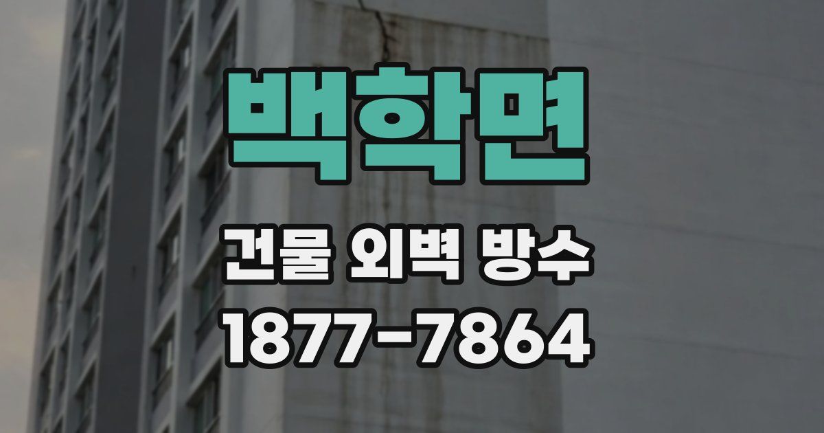 백학면 건물 외벽 방수