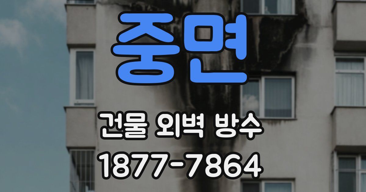 중면 건물 외벽 방수