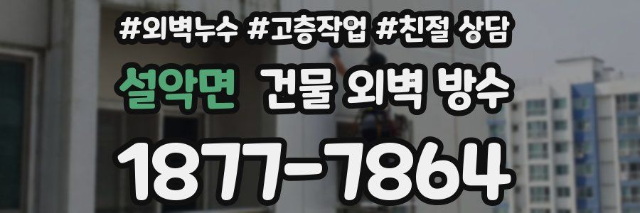 설악면 건물 외벽 방수