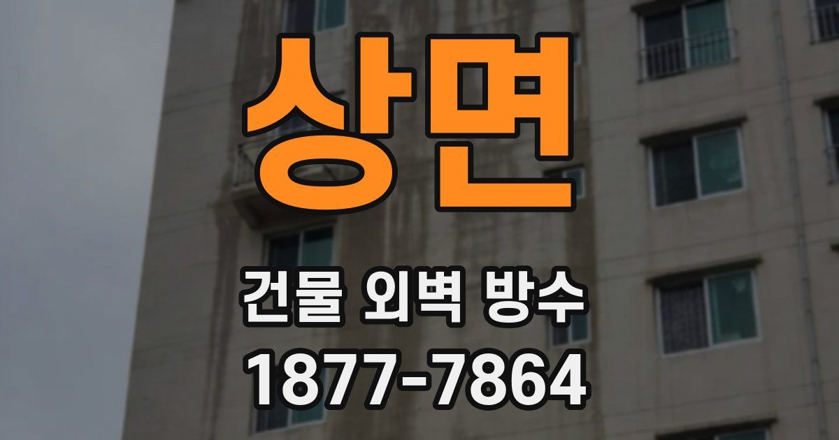 상면 건물 외벽 방수