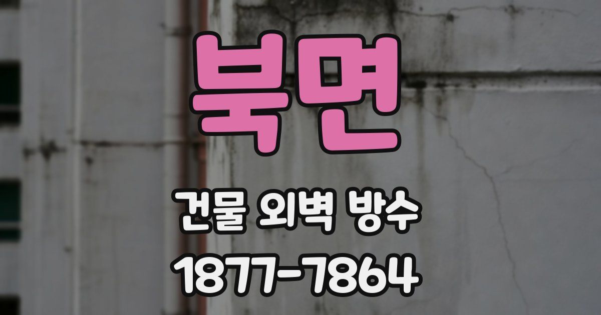 북면 건물 외벽 방수