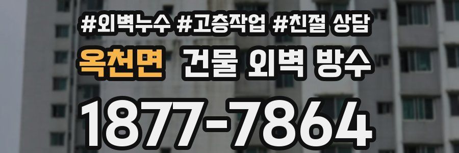 옥천면 건물 외벽 방수