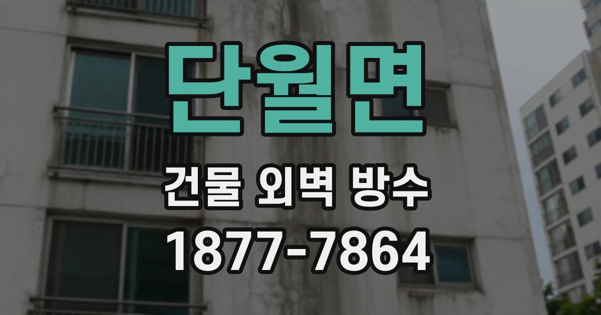 단월면 건물 외벽 방수
