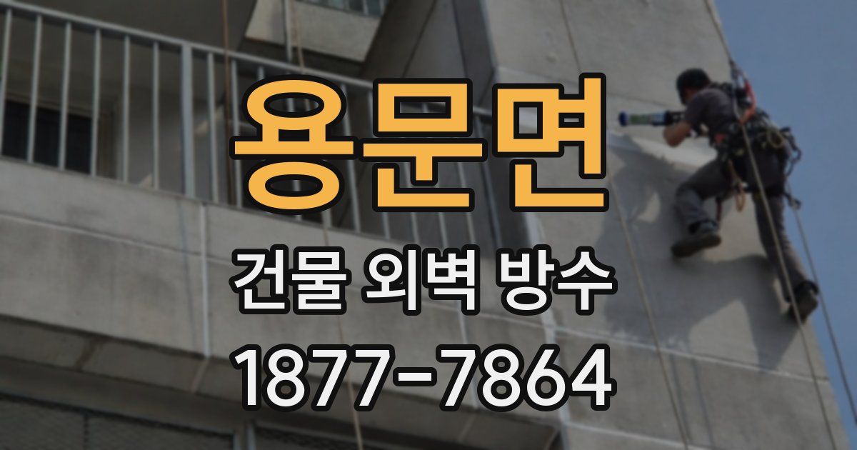용문면 건물 외벽 방수