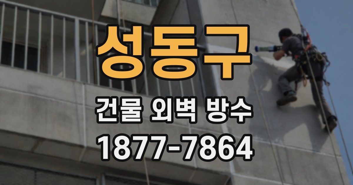 성동구 건물 외벽 방수