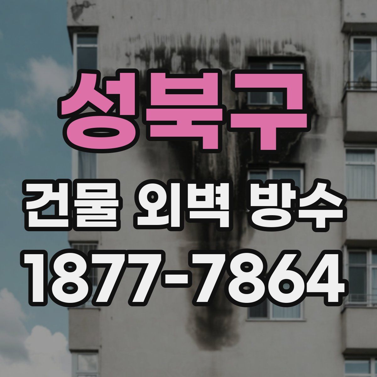 성북구 건물 외벽 방수