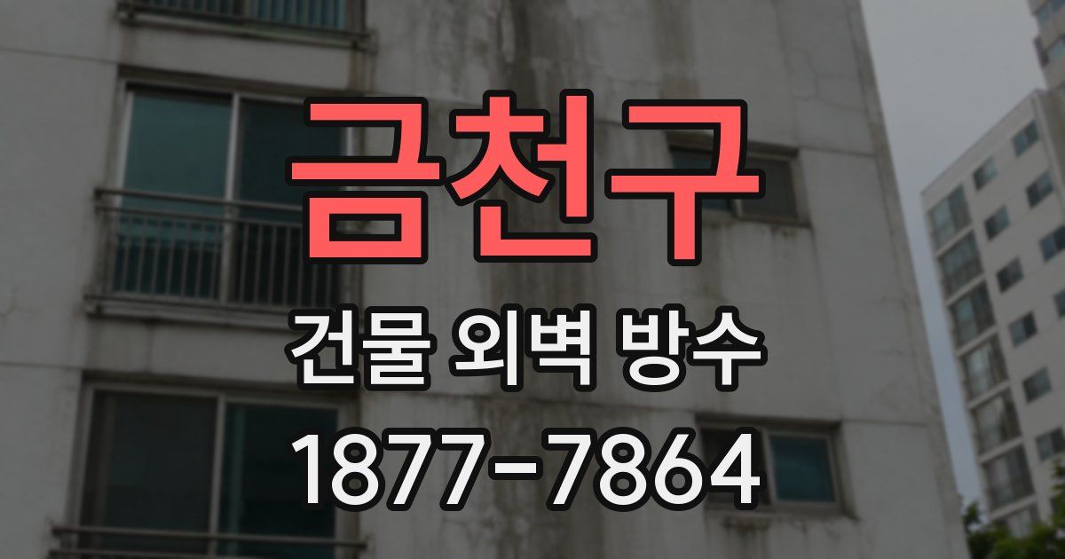 금천구 건물 외벽 방수