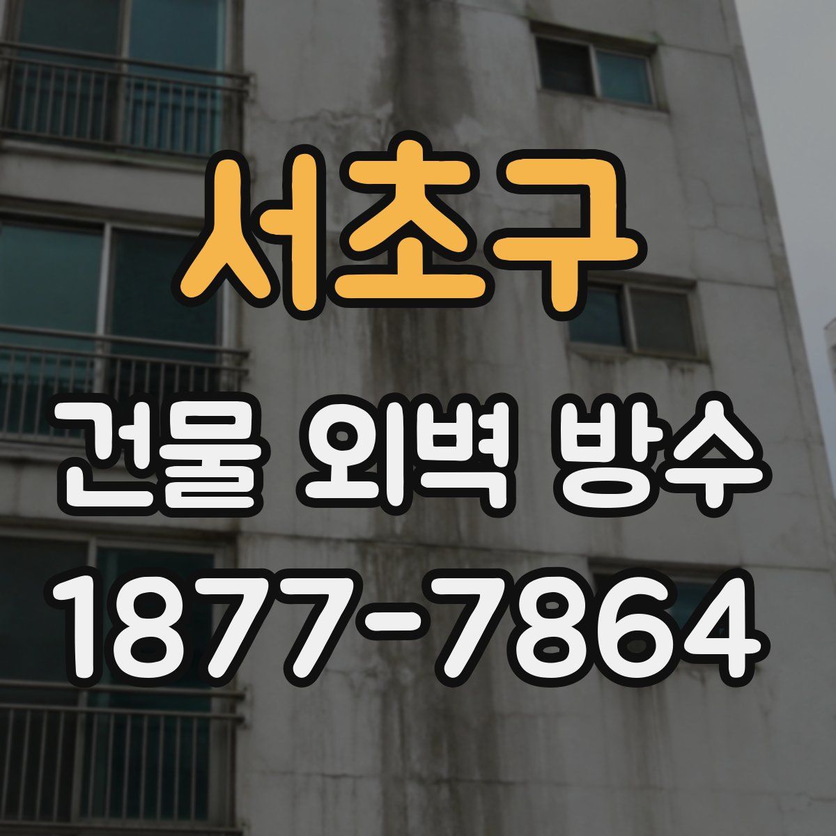 서초구 건물 외벽 방수