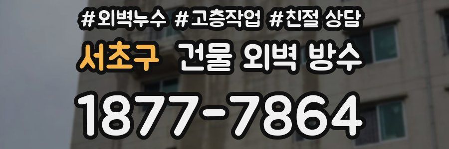 서초구 건물 외벽 방수