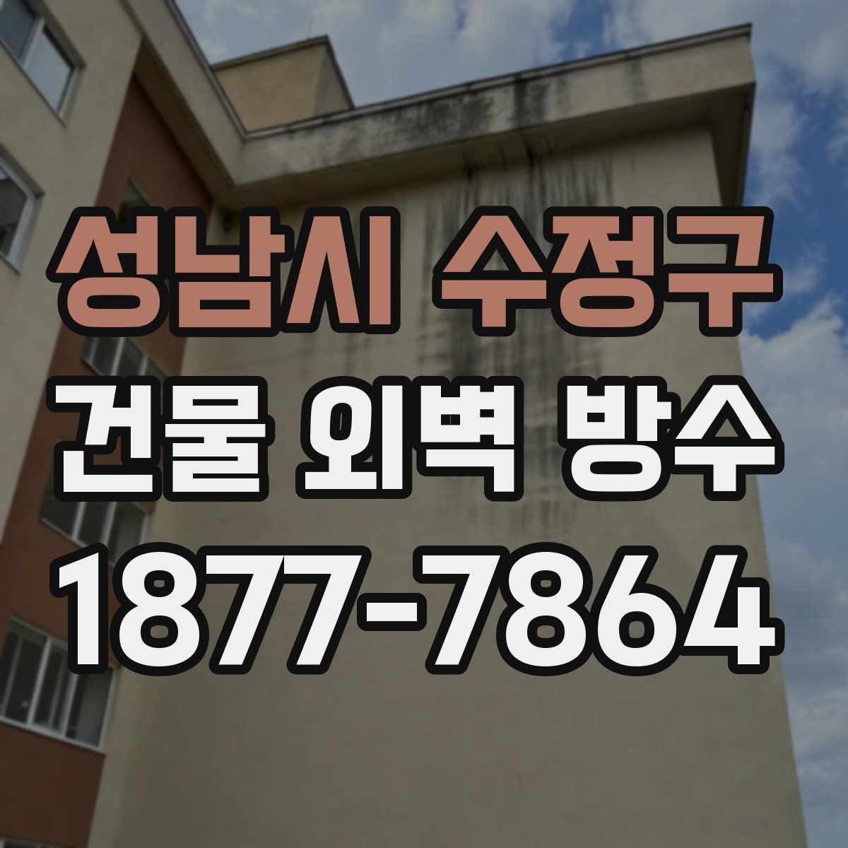 성남시 수정구 건물 외벽 방수