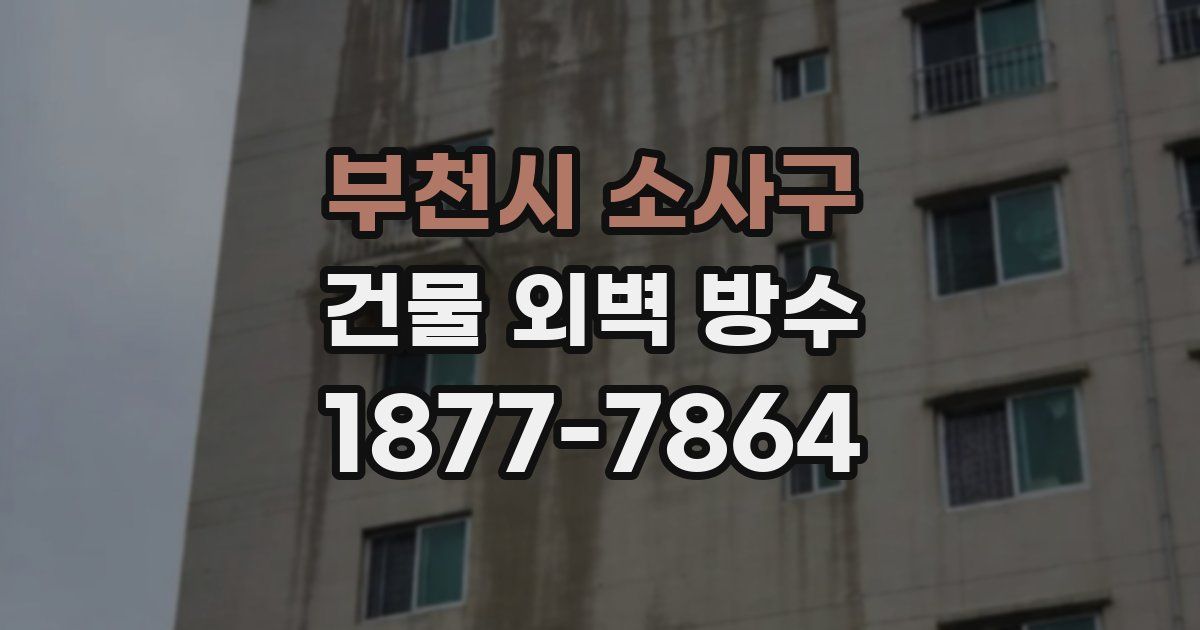 부천시 소사구 건물 외벽 방수