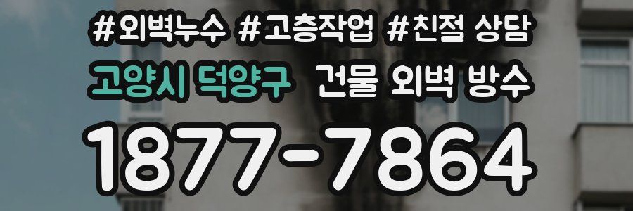 고양시 덕양구 건물 외벽 방수