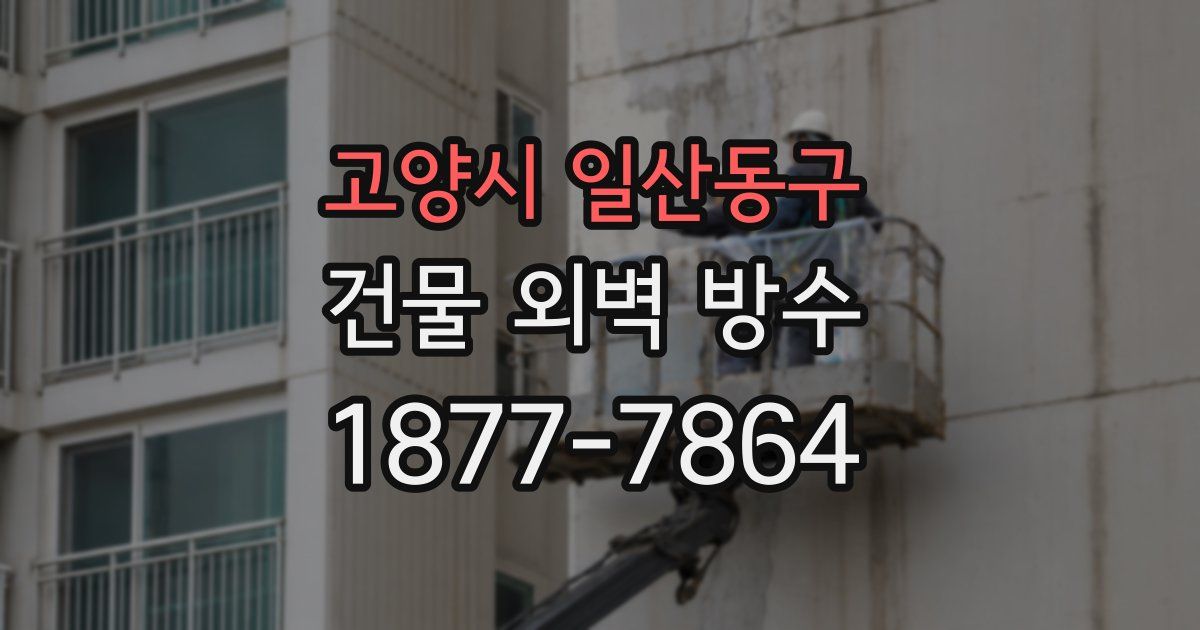 고양시 일산동구 건물 외벽 방수
